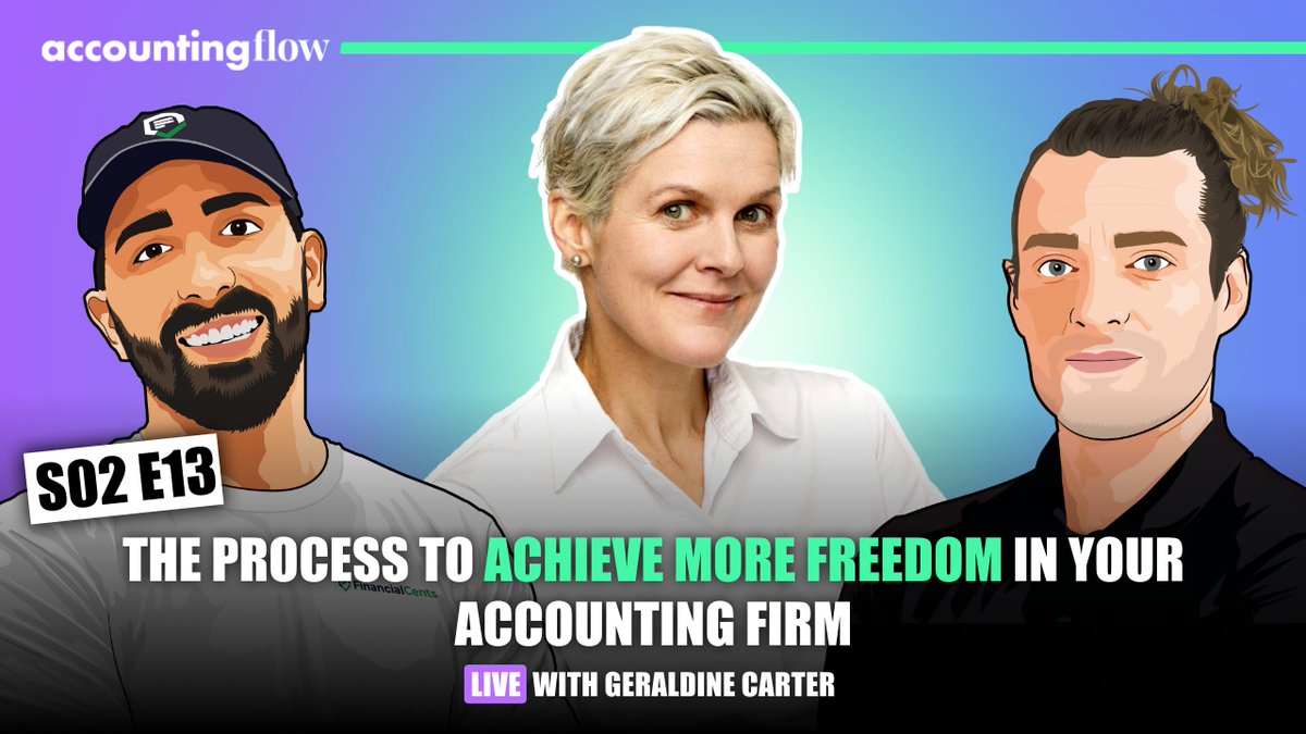Today, 12 PM EST, the Accounting Flow Podcast will be going live with <a href="/GeraldineCarter/">Geraldine Carter</a>  and <a href="/FullSendCPA/">Roman Villard, CPA</a>. 

If you are stuck in the cycle of overwhelming work with no time for yourself or to even think strategically, set your reminders and join this live session here: