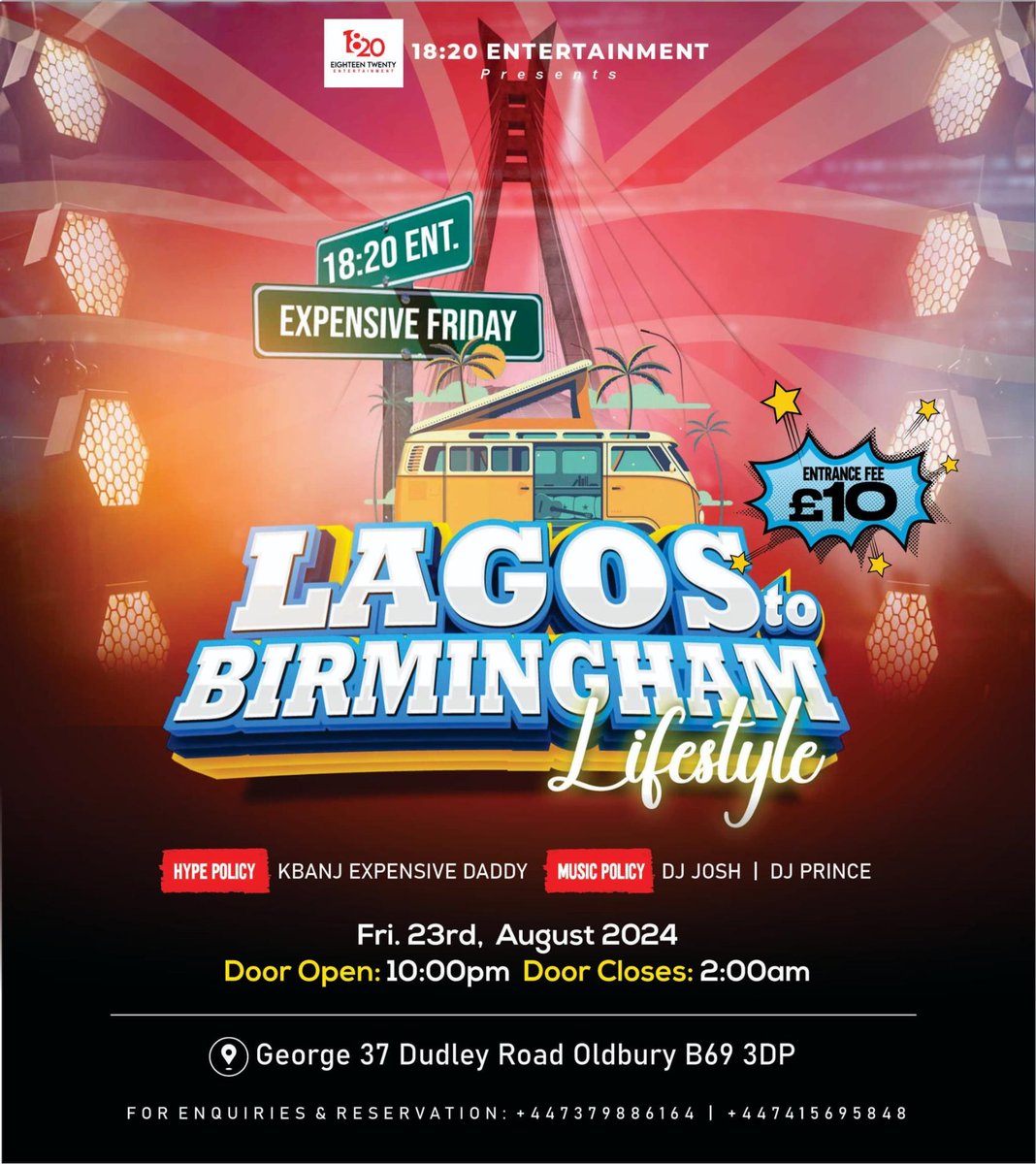 Oneticketify's tweet photo. Birmingham are you ready??

Lagos to Birmingham Lifestyle is here... Let have an August expensive Friday!!

With low budgets...

Get Ticket at https://t.co/fntYBFVf0t for $10 https://t.co/5setqjYQAz