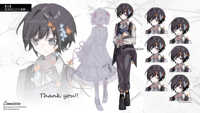 【お仕事】個人様向けにPCの立ち絵イラストを描かせていただきました!大切なキャラクターを描かせてくださり有難うございました…! 
