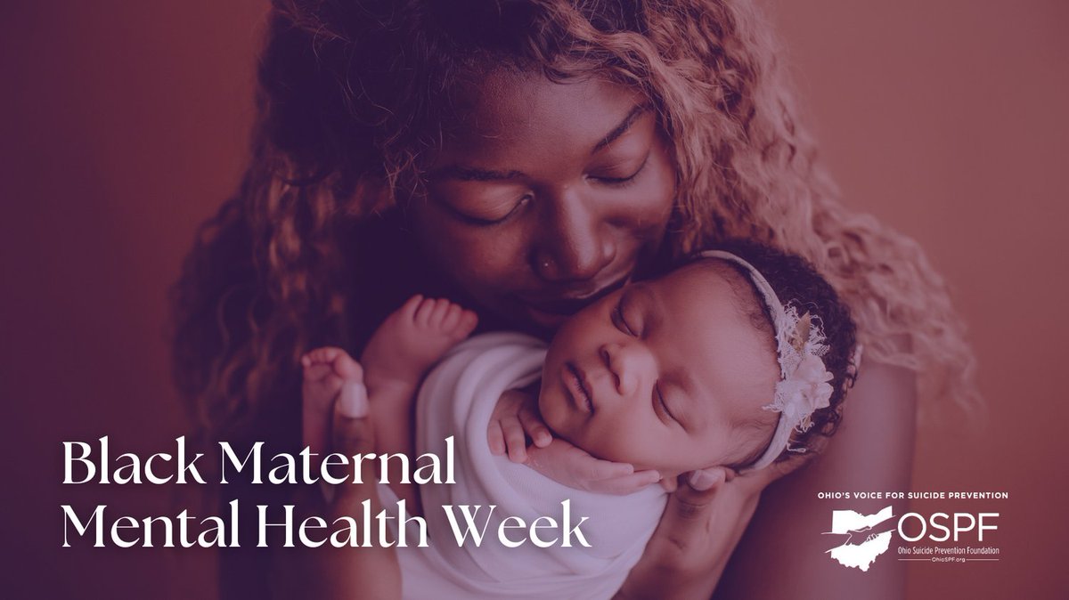 ohiospf's tweet photo. #BlackMaternalMentalHealthWeek starts today! Let's prioritize the mental well-being of Black mothers. Remember, you're not alone.

In need of support? Call the Maternal Mental Health Crisis Hotline at 1-833-TLC-MAMA. https://t.co/ftWdoFrkr7
