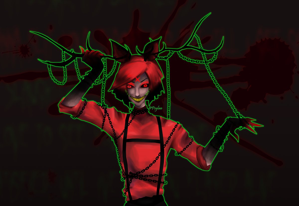 Psylan's tweet photo. Butcher Vanity has been in my head so had to draw Alastor

#Alastor #HazbinHotel #RadioDemon https://t.co/oiDGK9Y5BK