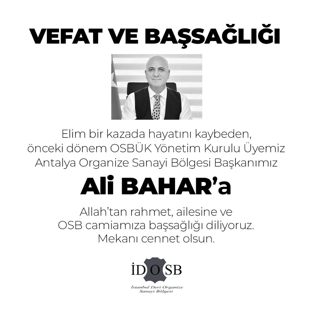 İstanbul Deri Organize Sanayi Bölgesi (@ideriosb) on Twitter photo 