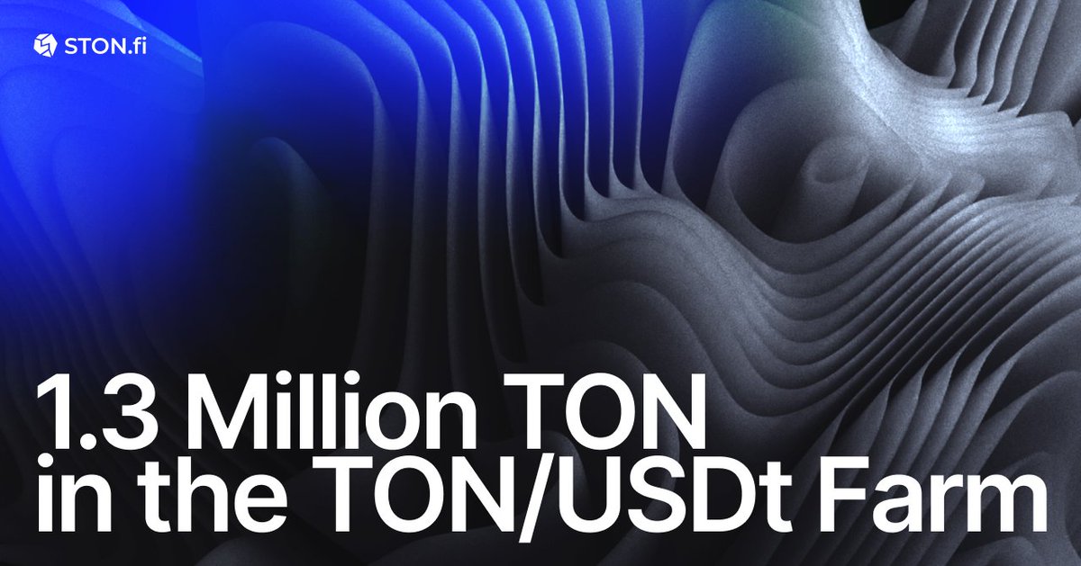 ston_fi's tweet photo. 📢  https://t.co/DiAb69er5l to Receive 1.3 Million TON for TON/USDt Farming

The program by @ton_blockchain to support #USDt liquidity has been extended. Soon, https://t.co/DiAb69er5l will receive 1.3 million TON (~$9,500,000) in #rewards for the TON/USDt farm for 4 weeks. According to TON Foundation, the program could run at least until the end of 2024.

What does this mean for the ecosystem?
The launch of USDt on TON has already become the most successful in Tether's history — the circulation volume has surpassed $679 million. #Liquidity support will help make the stablecoin even more widespread.