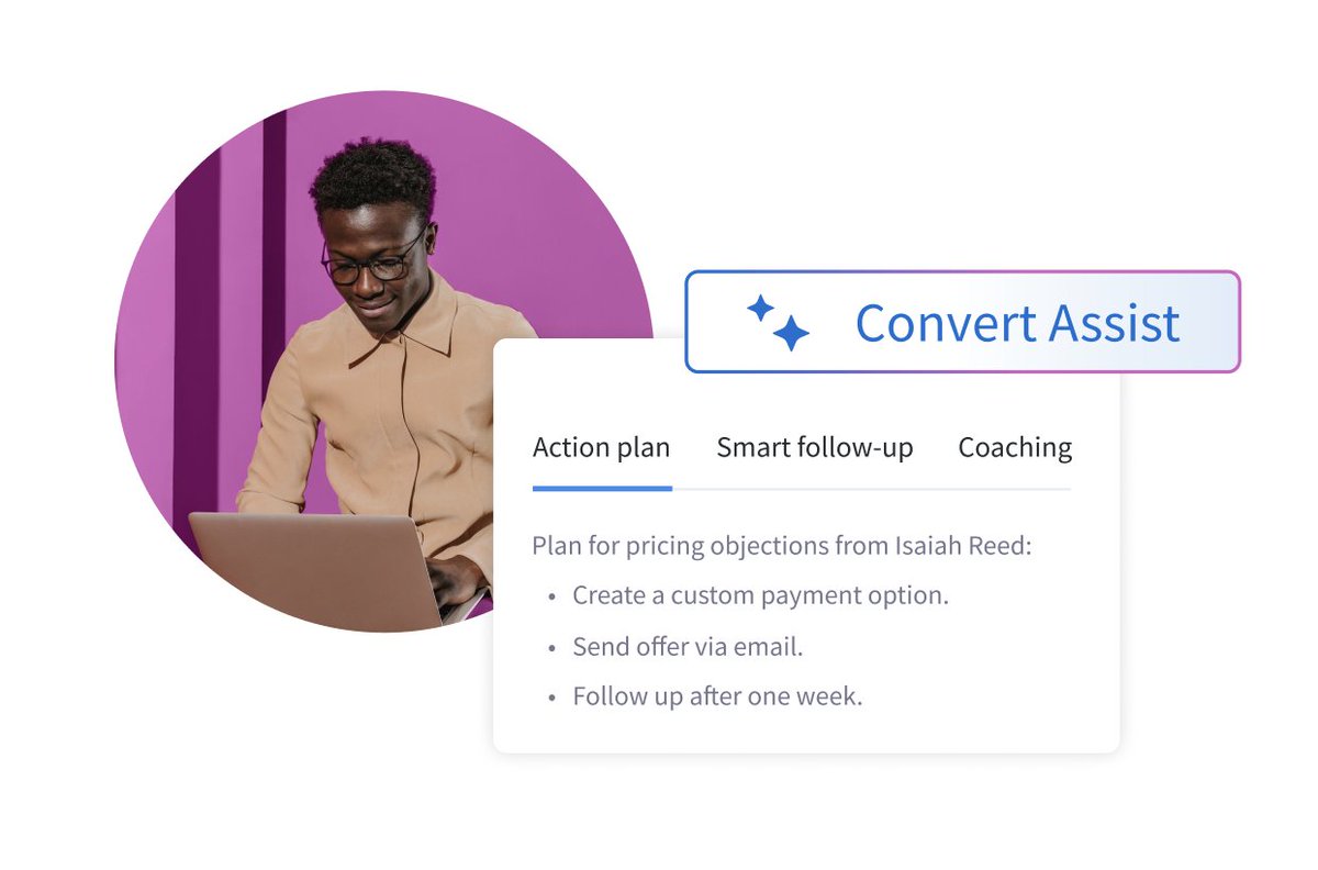 CallRail's tweet image. As a busy business owner, you juggle multiple responsibilities to keep your business running smoothly. That&apos;s why we launched the AI-powered Convert Assist at CallRail.  

Our new AI coach, assistant, and writer helps you streamline your lead management! 
bit.ly/3SfziVf