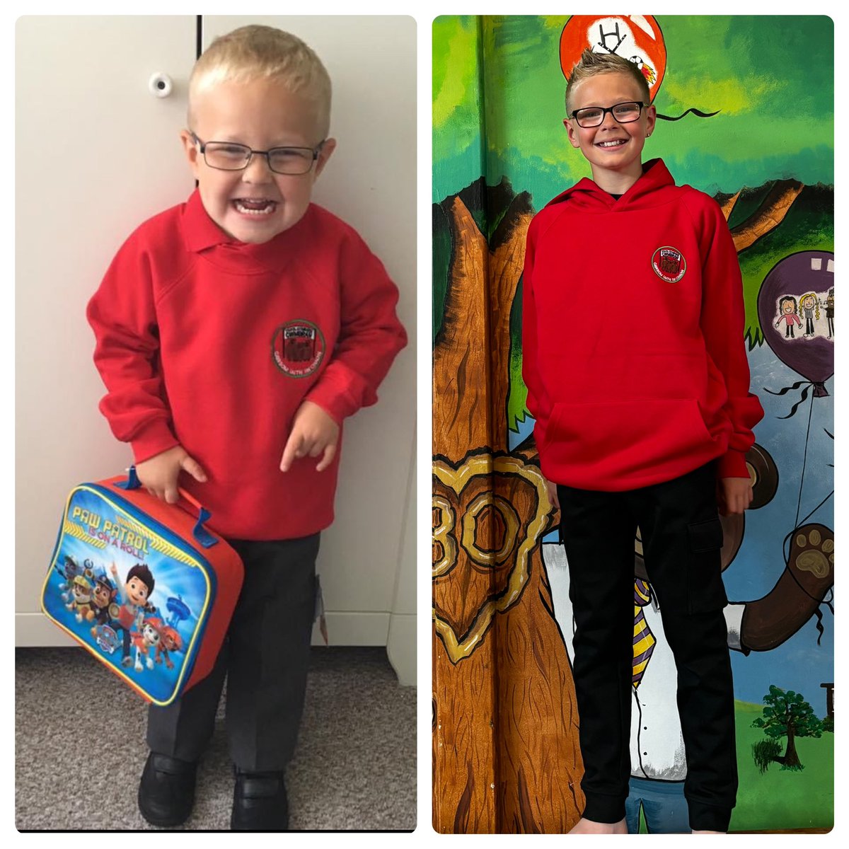 Elliefreestone1's tweet photo. Thank you for all you have done for Taylor , Sydney and Brooklyn this year . Every member of staff has helped shape and develop them and we are very grateful . Taylor will miss Ysgol Gymraeg Cwmbran but will forever have the memories you helped him create . Diolch 🥰 https://t.co/na9t1pqjCu