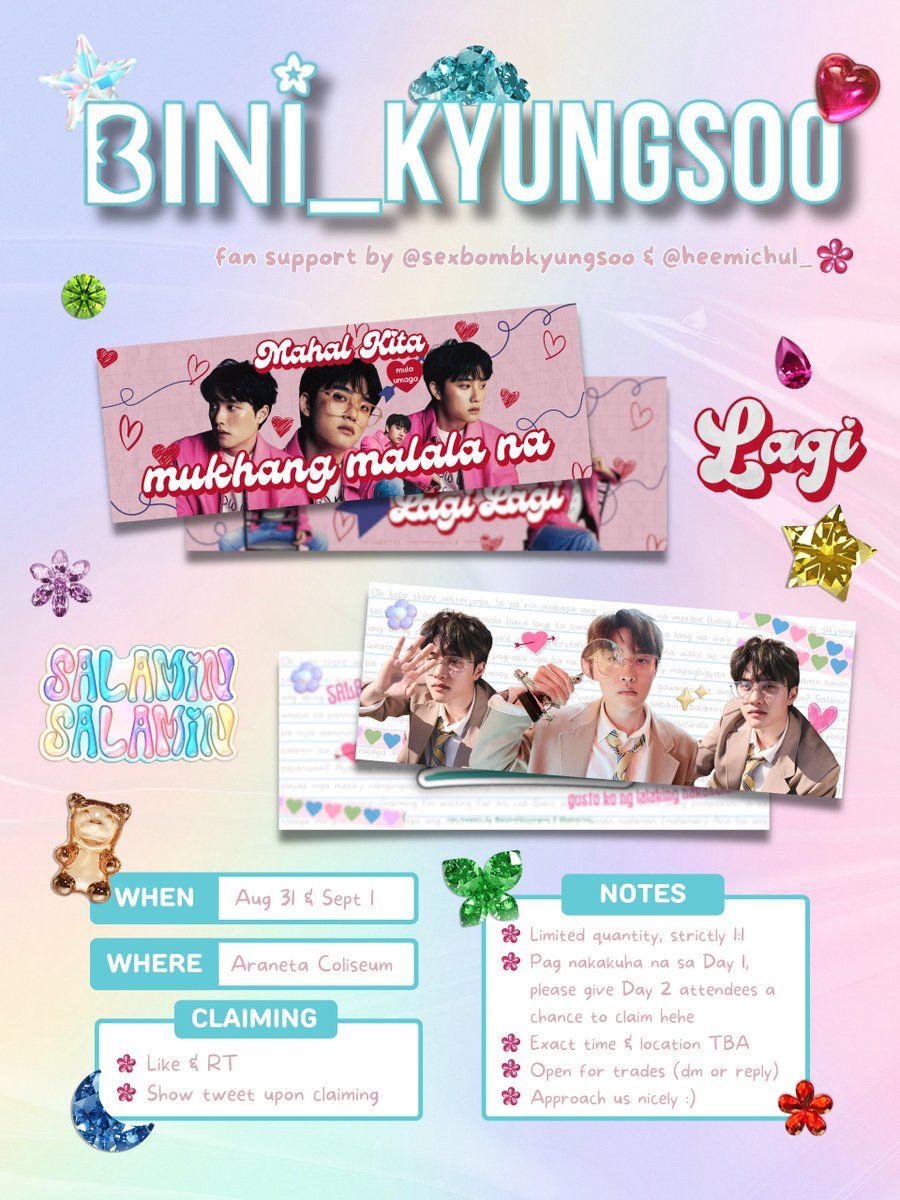 sexbombkyungsoo's tweet photo. BINI_KYUNGSOO  ❀*ੈ♡‧₊˚ 
bloom fan support by @sexbombkyungsoo &amp; @heemichul_ 🩷🌸

⤷ like &amp; rt!
⤷ strictly 1:1
⤷ open for trades

#BLOOMinManila #BLOOM_in_MANILA (not the fandom cherez! eyy ka muna 🤙 eyyy 🤙) https://t.co/13Jm3WG54F