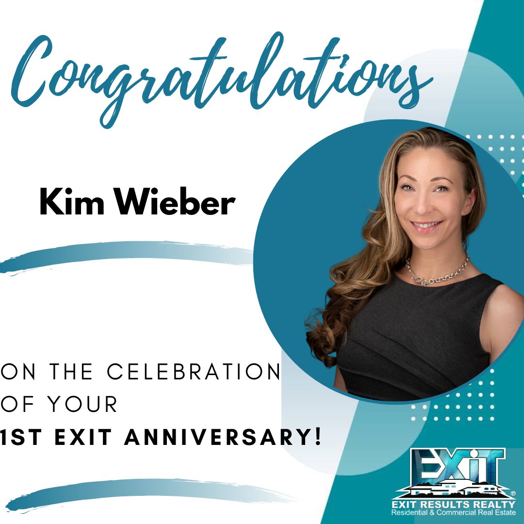 ExitResults's tweet photo. 🥂Happy Anniversary Kim! 🎉
Congratulations on your first year with EXIT!!

#firstyear #EXITresultsrealty #anniversary #weloveouragents #comegrowwithus #comeforleads #stayforculture #EXITFamily #EXITRealty https://t.co/XKph2mnZdy