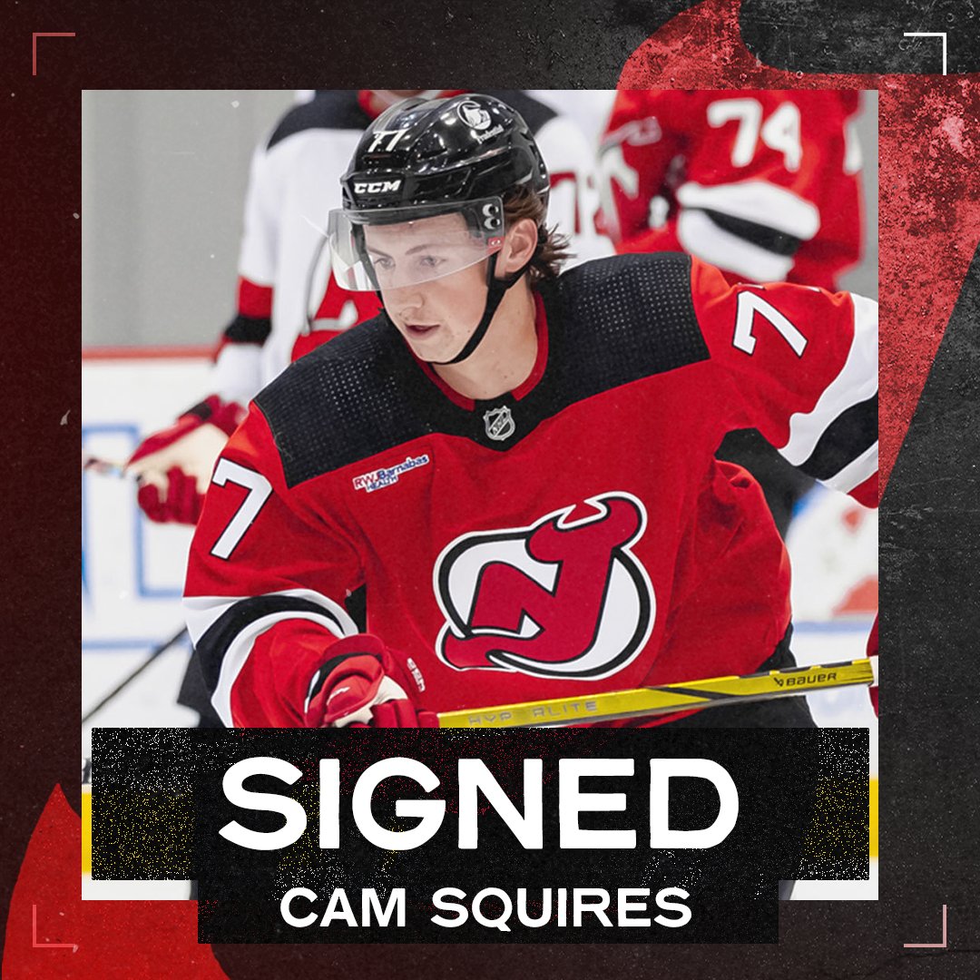 NJDevils's tweet photo. #NEWS: We’ve signed F Cam Squires to a three-year, entry-level contract.

📰: https://t.co/9UuEvAJFPT https://t.co/QVhTMCv3EB