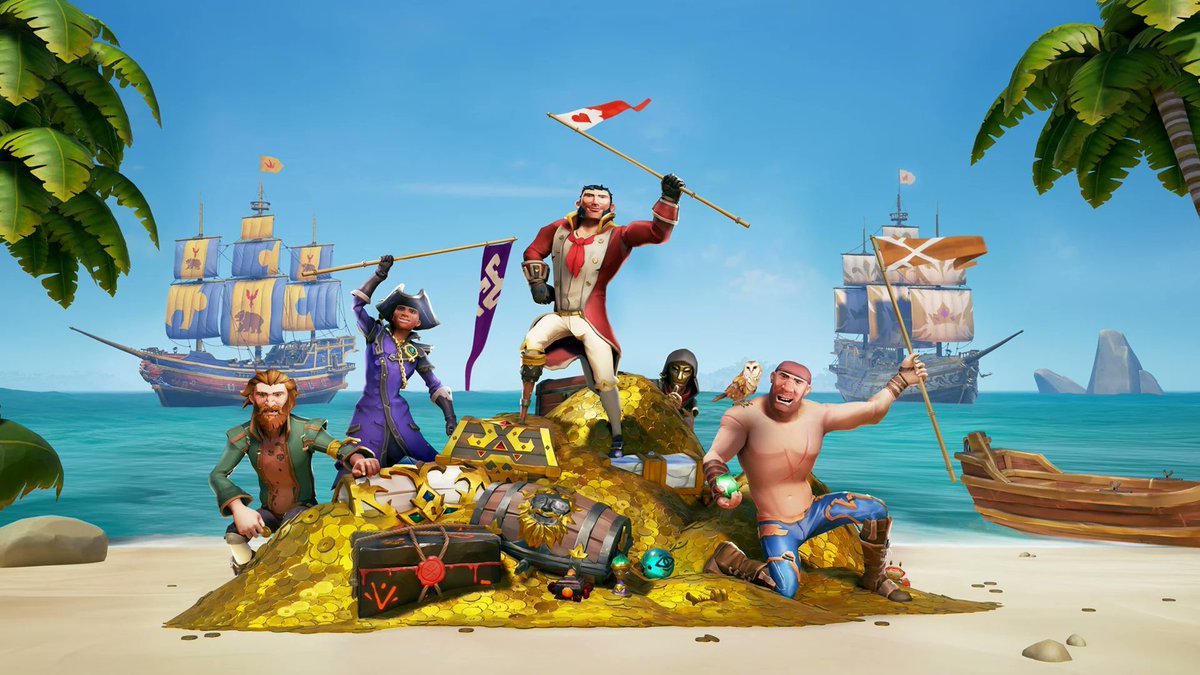 Come join us for Flags of Friendship on fleet this weekend! 🏴‍☠️ 

discord.gg/athenasvanguard 

#SeaOfThieves   #WorldEvents #SOTAlliance #BeMorePirate