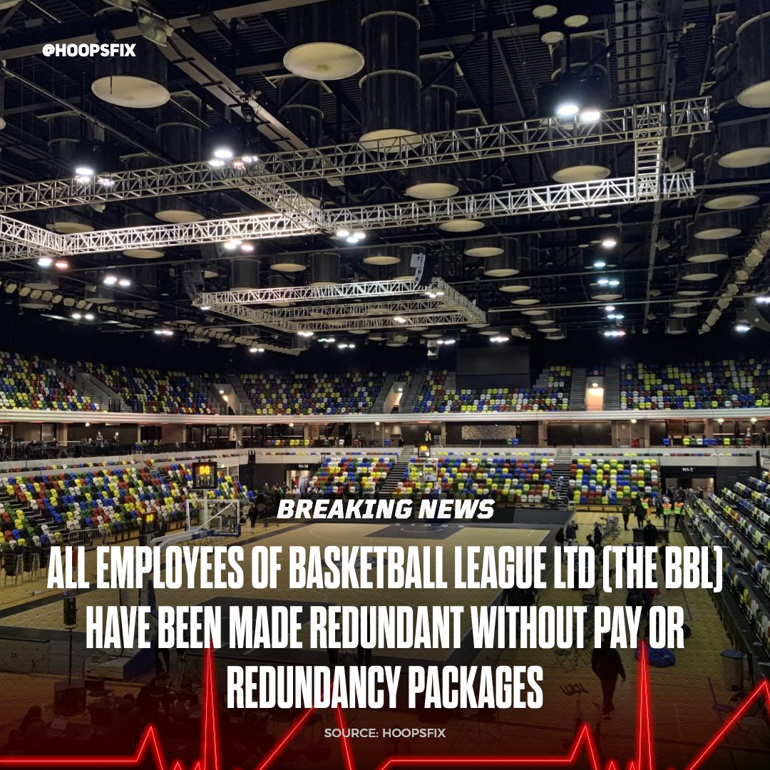Hoopsfix's tweet photo. All employees of BLL were informed on a call via CEO Aaron Radin this afternoon that they no longer have a job with immediate effect, on the day payroll was due. https://t.co/8WY3p7TD57