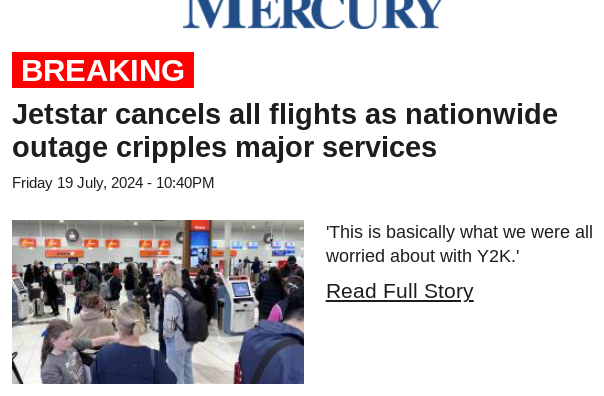 Party time over there at Jetstar