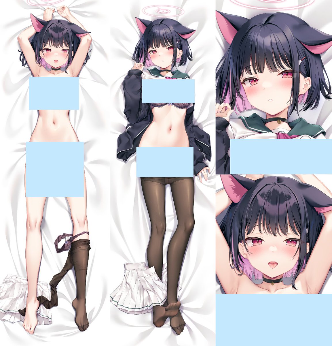 新作のカズサ抱き枕カバーと、
ミカ枕2種の生地替え受注生産受付を8/18日まで行っております🍄
A &J製ライクトロンリッチ生地です。
BOOTHのリンクはツリーにぶら下げておきます!
修正なし画像みるだけでも。。ぜひ。。