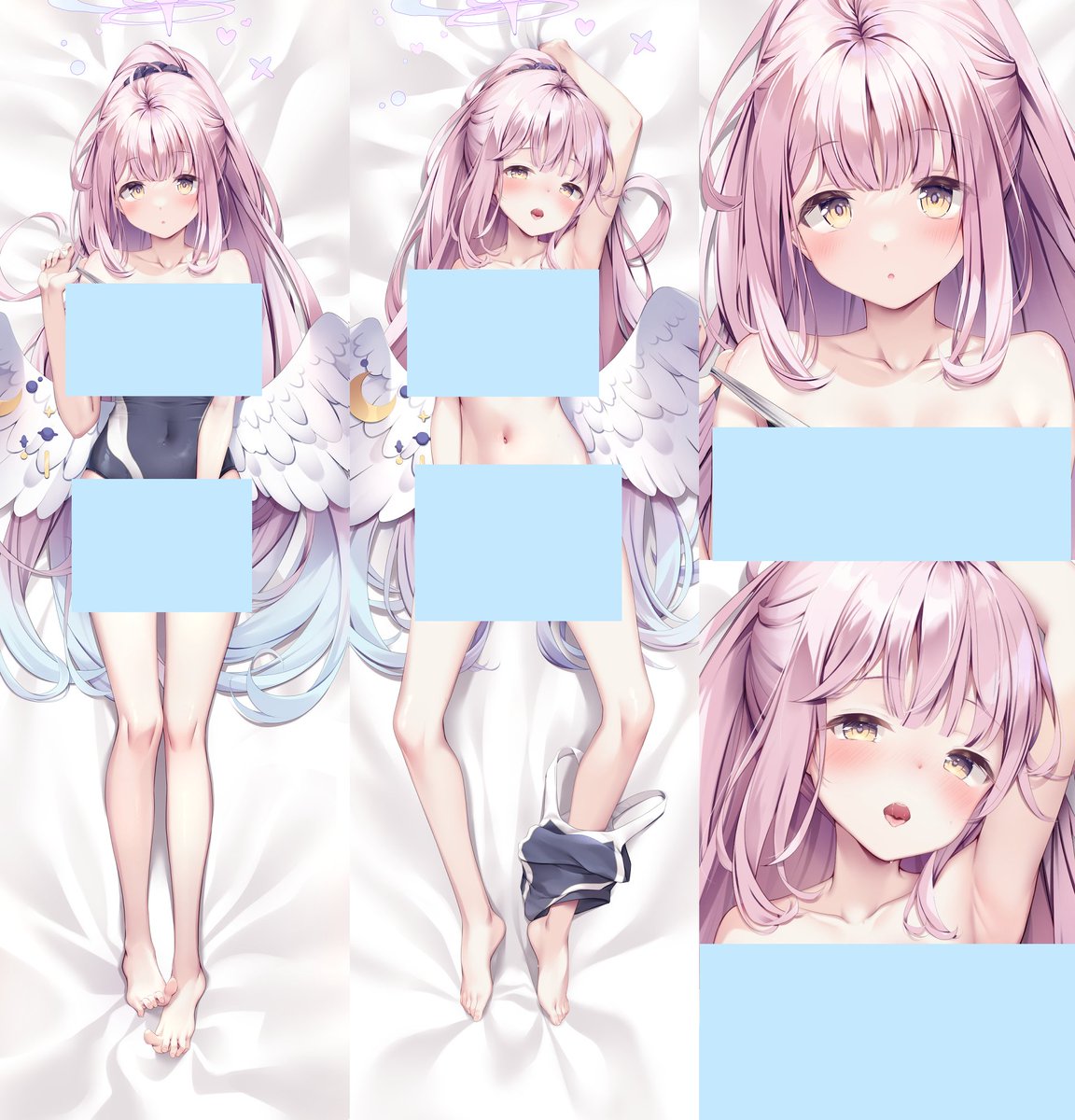 新作のカズサ抱き枕カバーと、
ミカ枕2種の生地替え受注生産受付を8/18日まで行っております🍄
A &J製ライクトロンリッチ生地です。
BOOTHのリンクはツリーにぶら下げておきます!
修正なし画像みるだけでも。。ぜひ。。