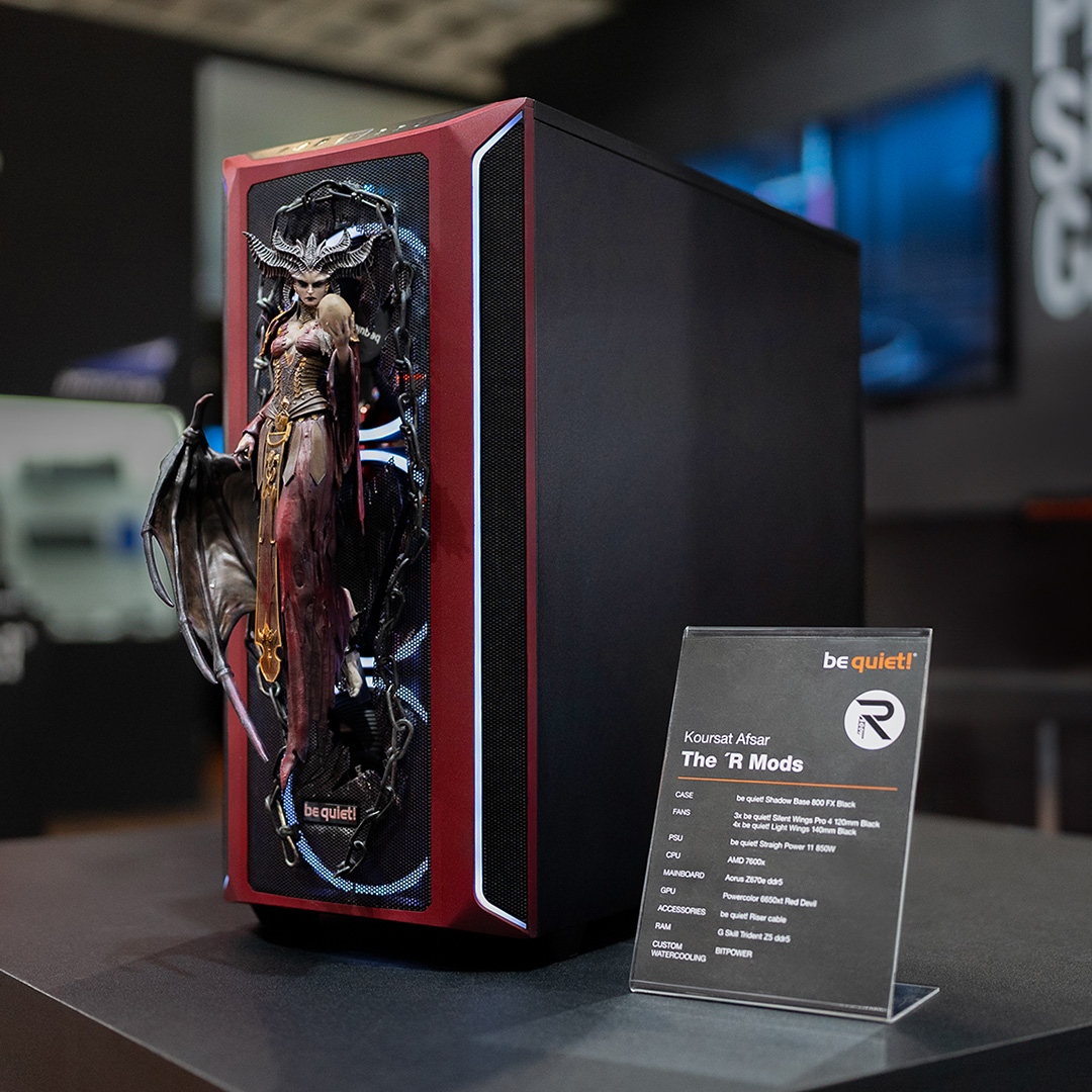 bequietofficial's tweet photo. "Break the chains… " and dominate the shadows in style!
This incredible Diablo IV mod featuring our Shadow Base 800 FX, crafted by The 'R Mods, is simply breathtaking.
How many hours are you sinking into your Diablo IV adventure?
#ShadowBase #Diablo4 #PCMod #Gaming https://t.co/a356N15su4