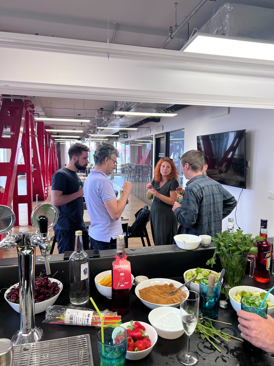 collibra's tweet image. Our team in Prague celebrated 16 years of Collibra cocktails, mocktails, good food, and great times. Na zdraví to more memories and milestones together! 🚀 #OneCollibra
