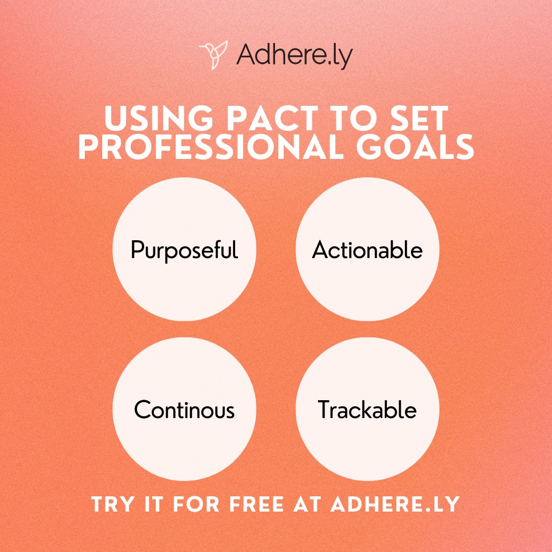 TryAdherely's tweet photo. Setting clear and realistic goals can help improve your work-life balance and increase motivation. Learn how PACT can set you up for success: https://t.co/oM2tunveh8

#TherapistsOfTwitter #GoalSetting #Therapy #MentalHealth #LCSW #LPC #MillenialTherapist #ModernTherapist https://t.co/vnXQFNoxSw