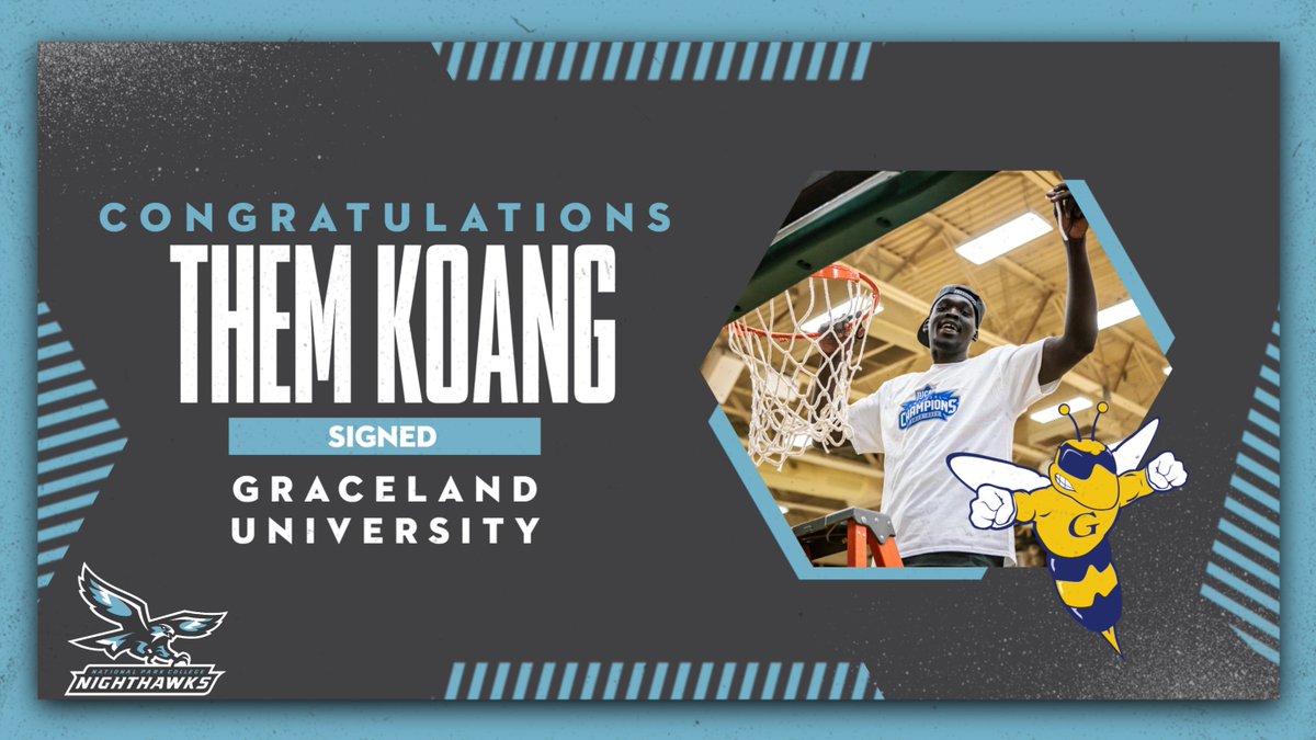 Nighthawk Them Koang has signed to play men's basketball with Graceland University! Congratulations, Them! #NPCHawks #NJCAA #ThisIsNPC