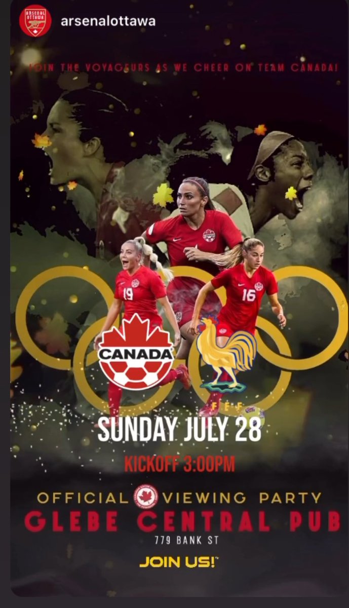 Funny how the stars align. The <a href="/thevoyageurs/">The Voyageurs</a> &amp; <a href="/CapitalCitySG/">Capital City Supporters Group</a> were already planning to be there for our Watch Party 😤

Hope to see EVERYONE there at the best Footy Pub in Ottawa #CanXNT #CanWNT #Olympics