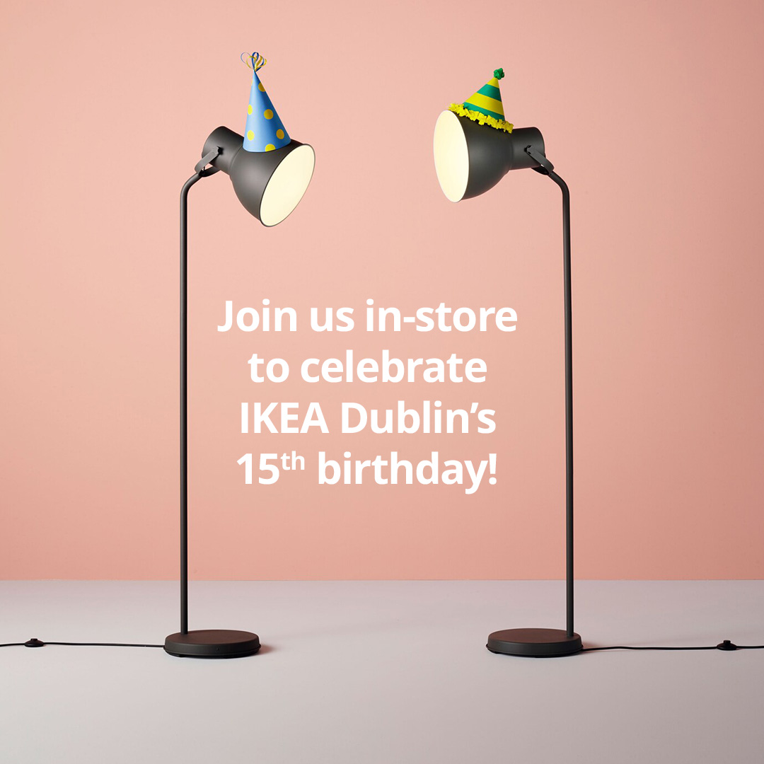 From 19th – 21st July, we are celebrating 15 years of IKEA Dublin. Pop into the store for fun events and special offers. Find out more: bit.ly/3LAetzK