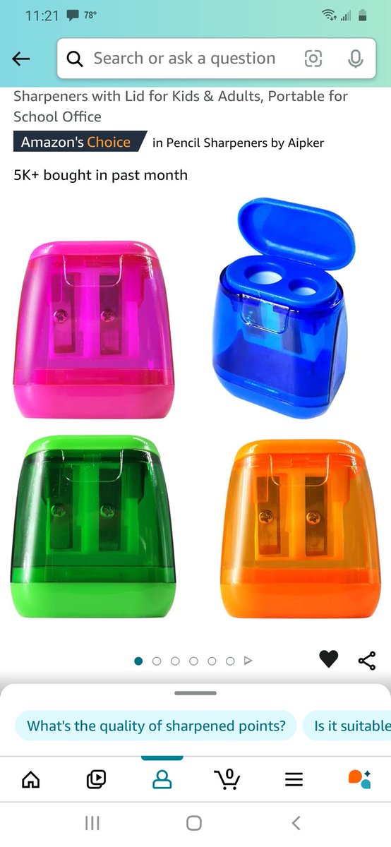 AmberHawkes6's tweet photo. @abc15 Thank you for a place to post! 4th grade math and science teacher here! I'd love these hand sharpeners for colored pencils but anything is appreciated!

https://t.co/6o1IzTJi4s https://t.co/zLvzuAi7wu