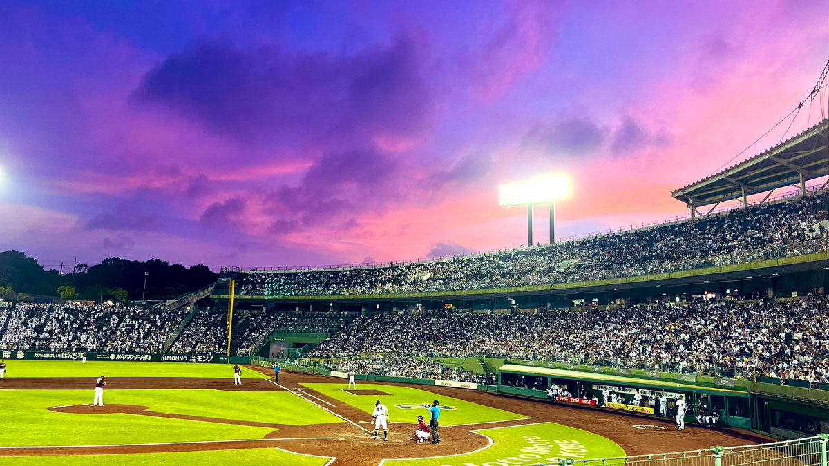 Bs_37373's tweet photo. 試合は負けたけど
今日も神戸は幻想的でした...！

#Bs2024 #Orix_Buffaloes 
#ほっともっとフィールド神戸 https://t.co/sDBEObAUh7