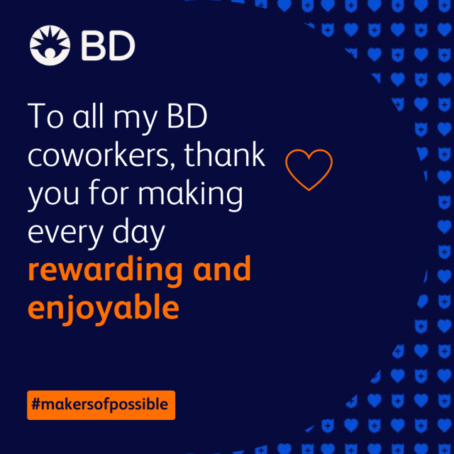 Thank you to my coworkers #BDemployee bit.ly/3LtrbAi