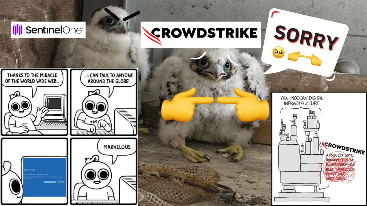 kozlovski's tweet photo. The Blue July Crisis.

When one bad production deployment took down MILLIONS of machines in EVERY country across the globe...

Today we experienced the largest global software-inflicted outage.

A world-wide deployment of the CrowdStrike Falcon agent caused massive widespread outages amidst… basically everything that runs Windows. 💀

What did they break?
• ☎️ Emergency Departments - 911 lines
• ✈️ Airports - 1000s of flights grounded
• 🏥 Hospitals
• 📺 TV broadcasters (ABC, SkyNews, etc.)
• 💻 Any other business running Windows with Falcon

But what even is CrowdStrike? 🤔

CrowdStrike is a very successful security company - it’s one of the top 200 richest companies in the world (by market cap).

Its customers account for 298 out of the Fortune 500.

What does it do?

It basically sells advanced anti-virus software. 🛡️
The new buzzwords for this are NGAV and EDR:
• NGAV: new-generation antivirus
• EDR: endpoint detection and response

CrowdStrike Falcon is their flagship product - a very widely used cloud-based endpoint security system. 🦅

An endpoint security system is basically a kernel-level (ring 0) agent that monitors anything that’s happening on your machine:

• processes that are executed
• detailed network activity - DNS requests, established connections, open ports
• removable hardware media usage
• user activity
• etc.

And gives you a firewall, virus/intrusion detection, encryption control and more.

It monitors everything happening in real time and uses its kernel-privileges to block any threats. 👌

It even sends data back to CrowdStrike’s servers (the cloud) for their heavyweight ML algorithms to help detect problems.

Since it’s cloud-based, CrowdStrike can auto-update the software at will. ☁️

And they did.

On the 18th, CrowdStrike deployed an update to its Windows agent that bricked many machines, causing them to enter a loop where they hit a Windows error screen - Blue Screen of Death (BSOD).

Windows automatically restarts from it and then… hits the BSOD again. 😥

🔵 Some say the most viewed color in the world on 19th July 2024 was Blue.

In what seems like a monumentally embarrassing moment, CrowdStrike went against the very basic software engineering best practices of performing a staged roll out (and perhaps any kind of testing?) - and seemingly deployed everywhere, globally, at once. 🤦🏻‍♂️

The worst thing?

They can’t even roll out a fix! 😬

Since the agent at the kernel level crashes Windows and prevents it from starting up - no more updates can be deployed!

A complete massacre.

There’s a reason why competitors like Apple have deprecated kernel extensions (kexts) in MacOS and opted for system extensions. 💡

The only mitigation is a manual one, and it has to be done on EVERY machine:

1. Reboot the machine in Windows’ safe mode
2. Delete a CrowdStrike file
3. Reboot the machine

My sincere apologies go out to every IT admin working today. 💀

It'll likely take a few days to fix all worldwide instances of this problem.

Think again next time you deploy software. 🙂