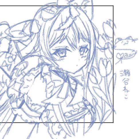 色紙ラフ らぴすちゃん 