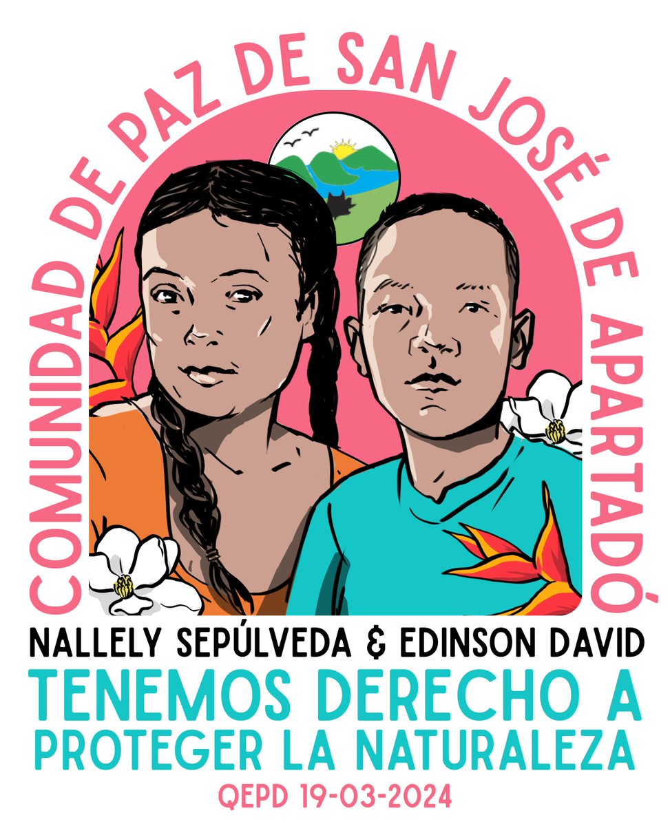 Hoy se cumplen cuatro meses del asesinato de Nayelly y Edinson de la <a href="/cdpsanjose/">Comunidad de Paz San José de Apartadó</a>.  las organizaciones que conformamos la Red Europea de Solidaridad con la Comunidad seguimos reclamando justicia por los hechos y exigiendo garantías para su seguridad ante la impunidad. #SomosCdP