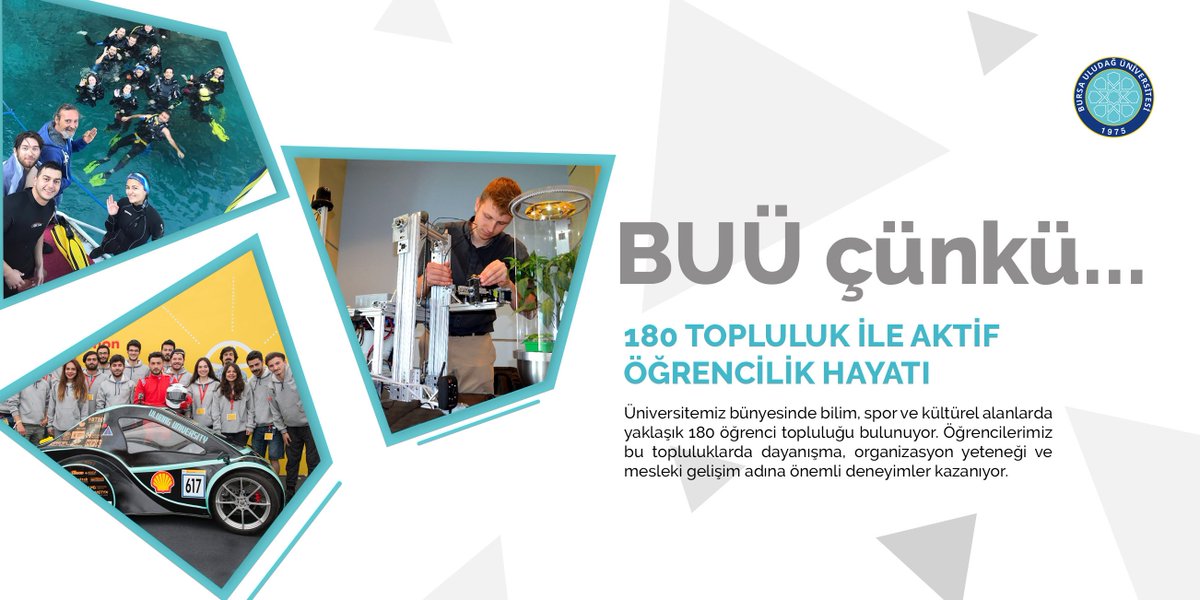 Öğrenci adaylarımıza kendimizi daha iyi tanıtabilmek adına özel bir alan oluşturduk.

Sevgili gençler;
Aklınızdaki tüm soru işaretlerini gidermek ve geleceğe en iyi şekilde hazırlanabilmeniz için aday öğrenci sayfamızı incelemenizi tavsiye ediyoruz 👇

uludag.edu.tr/adayogrenci