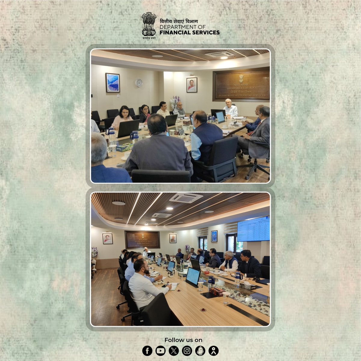 DFS_India's tweet photo. Today, Dr. Vivek Joshi, Secretary, DFS, chaired a meeting with senior officials of @LICIndiaForever to review their annual performance for FY 2023-24. The meeting focused on discussing achievements of LIC on various financial parameters, and the way forward. (1/2)

#DFS_India https://t.co/YmDirehE0W