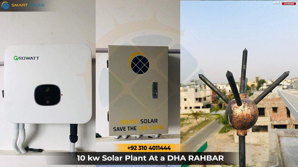 SmartSolarPak's tweet photo. 10 KW Solar System LAHORE Complete Installation
#SmartSolar #Solar #SolarPanels
For more details please contact 0311-4011444 https://t.co/YNO9zJAae8
