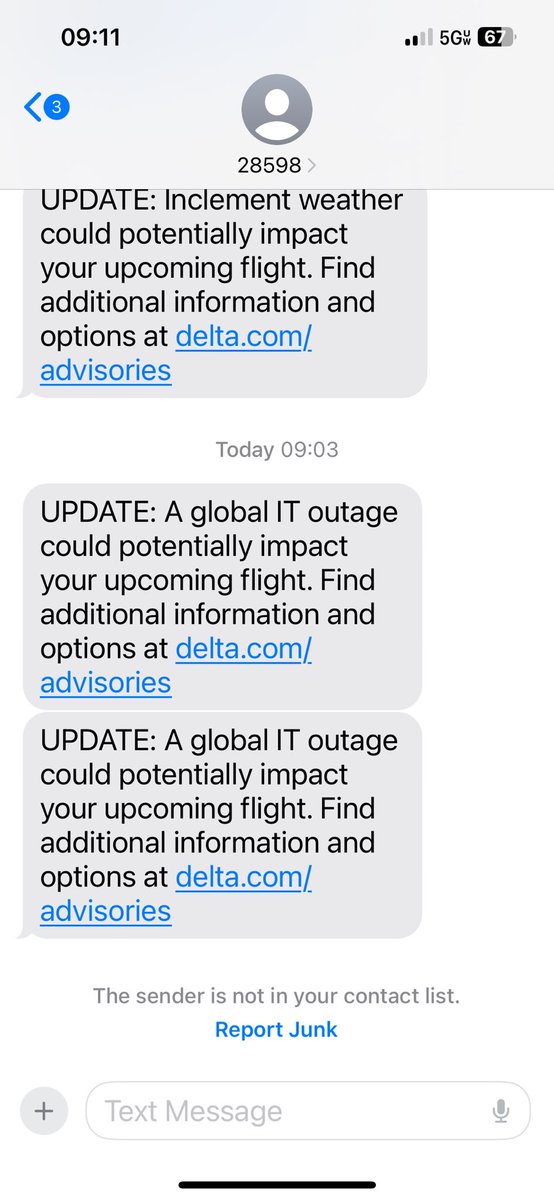 CubFanMarkE's tweet photo. Thanks @Delta for a shitty timing on this notice. Four plus hours after the event and two hours after my original departure. Helpful. https://t.co/ykrlbkMjlx