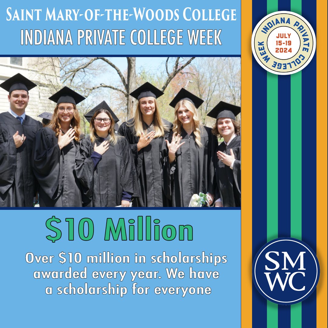 smwc's tweet photo. Looking for more financial aid? From athletic scholarships to receiving a scholarship for your Woods Ring, SMWC awards over $10 million in scholarships to students every year! We love helping our students get a high-quality education at a lower cost. https://t.co/wcAoV5kFoM