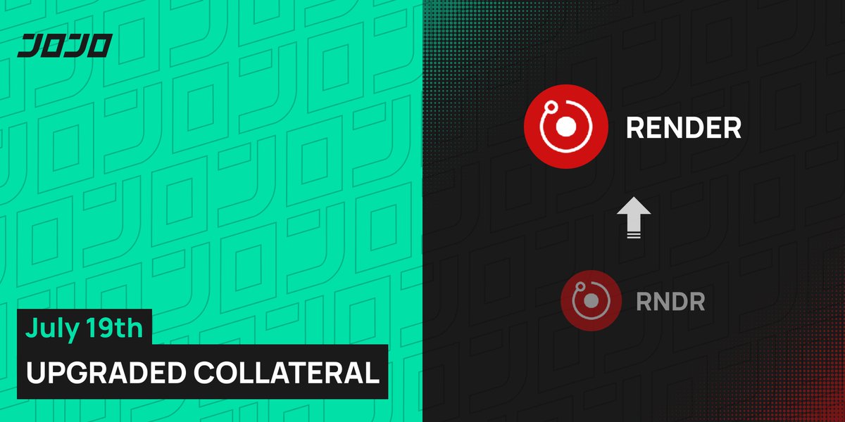 jojo_exchange's tweet photo. 🚨 RNDR to RENDER Migration 🚨

Starting tonight (July 19, 2024), trading for RNDR will be suspended as we prepare for the migration to RENDER. We plan to release RENDER around July 27th. Stay tuned for updates! https://t.co/vFtAgqlDsw