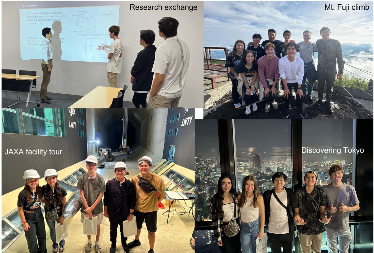 SakaueLab's tweet photo. The first half of the Sophia Program @SophiaUniv_ENG has been completed as part of the Japan Overseas Program by @NDengineering  College of Engineering. Students did excellent job in research. They also enjoyed visiting the JAXA facility, climbing up Mt. Fuji, and enjoying Tokyo. https://t.co/gGVzMR4OaV