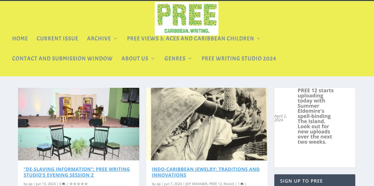 PREE: Caribbean. Writing. tweet media