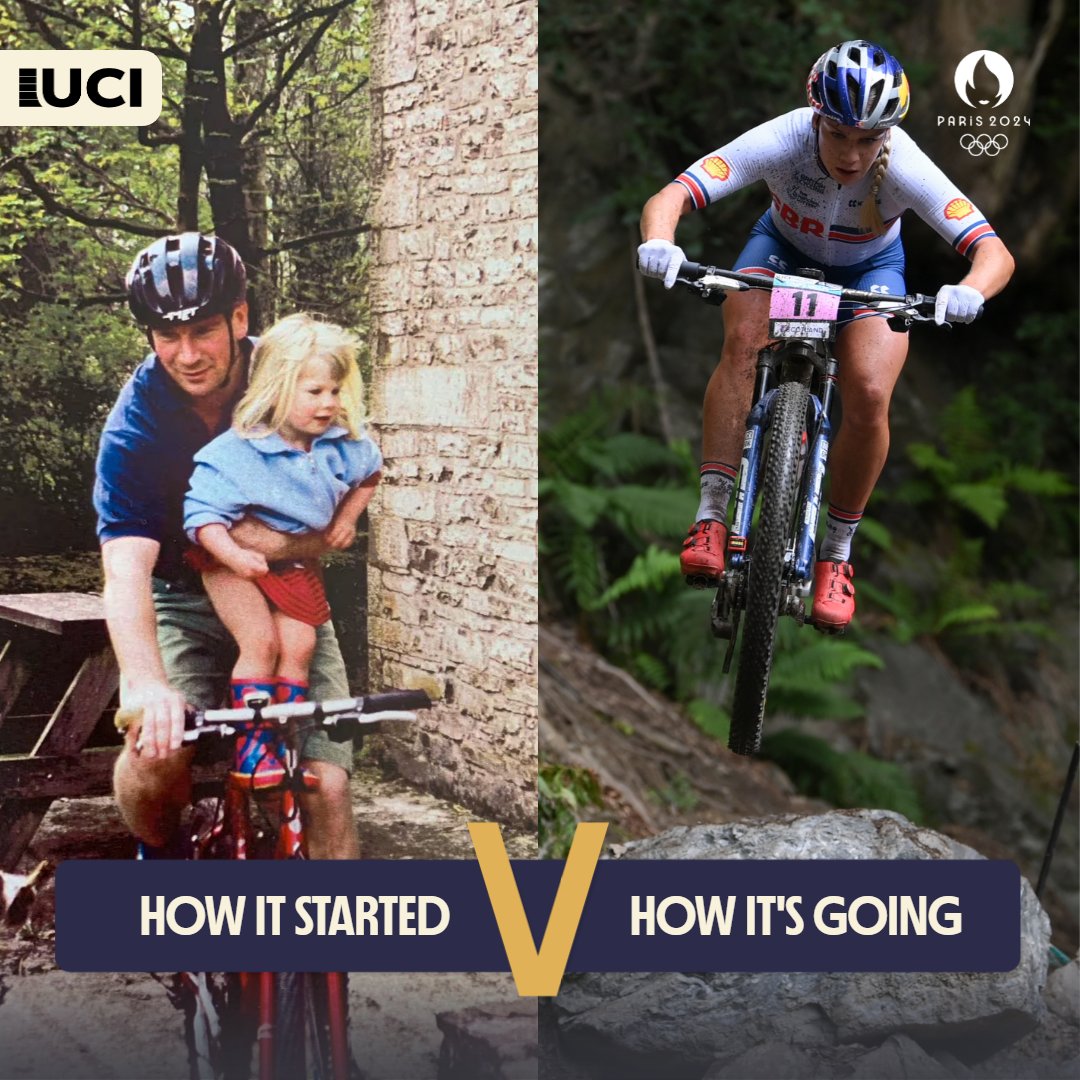 UCI_MTB's tweet photo. From riding with dad to competing the @Olympics 🤩

Evie Richards 🇬🇧 is set to compete at her second Games at @Paris2024 on 28 July! 🥳

This girl keeps dreaming BIG 💪

#OlympicCycling #MountainBike https://t.co/UljXX5yQSF