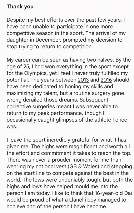Image from Dai Greene (@DaiGreene)