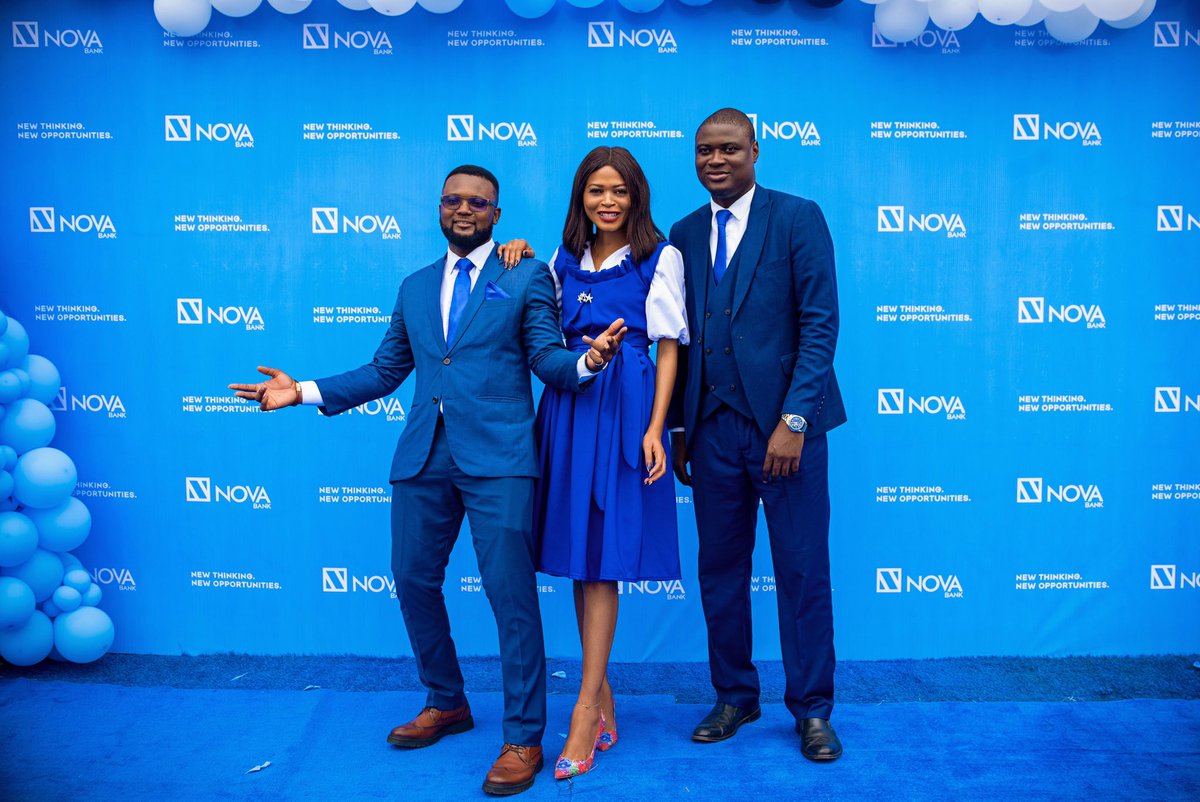 novabankng's tweet photo. Happy Friday from our team at the new NOVA Bank branch, V.I! We're thrilled to blend physical and digital (PHYGITAL) services to serve you better. Cheers to new beginnings and exceptional customer service! #NovaBank #Navigate28 #PHYGITAL #FridayFeeling #NewBranchLaunch #thread https://t.co/uwbirxNpqt