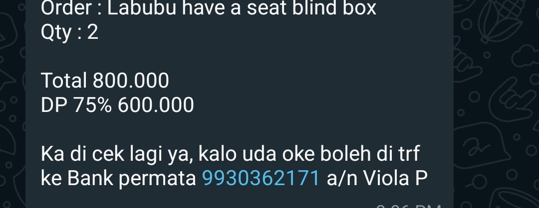 Cicilia092's tweet photo. Scammer @mingyugurl 
Katanya sell labubu handcarry di dp terus ngilang.
Beneran capek nyariin labubu buat anak 2x kena scam
Ya uda lah ga jodo beneran sm labubu ini 
Mengcapek 😭
Semoga berfaedah buat yg scam

#wtblabubu #wtslabubu #scammer #LabubuMacaron #labubu https://t.co/0BfJyReJWR