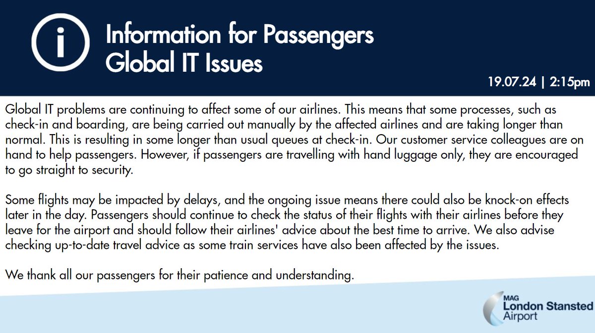 London Stansted Airport tweet media