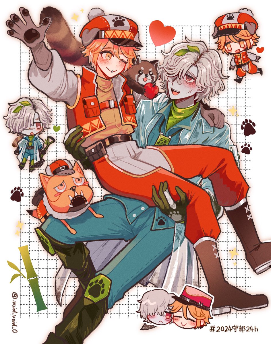 _void_void_0's tweet photo. 墓配　デザイナーさんとテイマーくん https://t.co/oT0rdaAChA