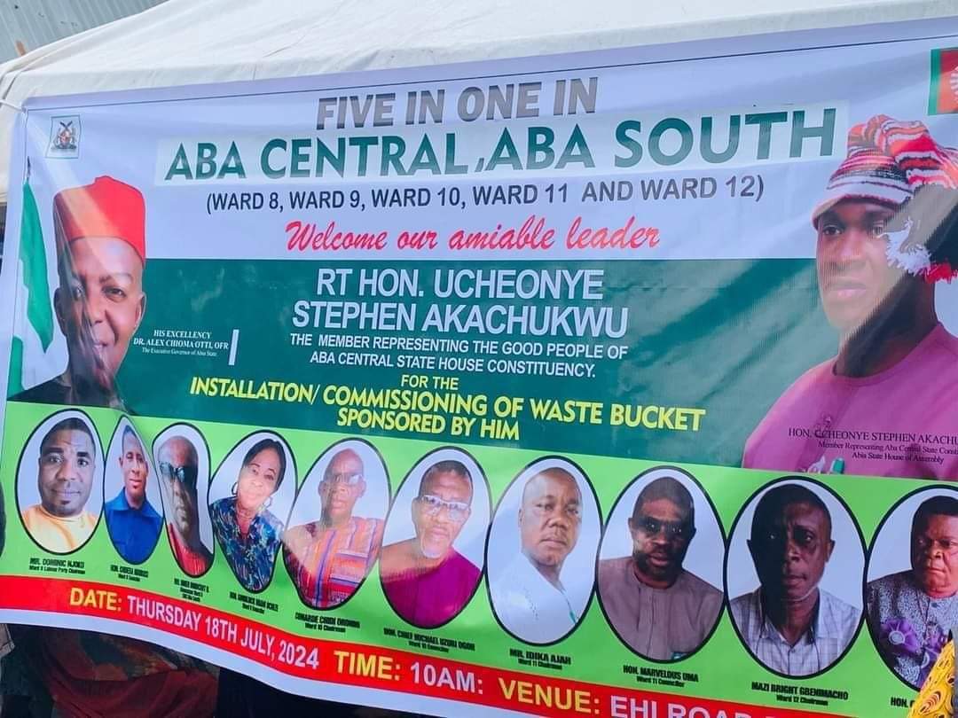 ucheaguoru's tweet photo. To mark his one year in office an Abia State LP Lawmaker, Hon. Chionye Stephen Akachukwu, Member Representing Aba Central State Constituency Commissions Waste Buckets As Constituency Project. 

Let's enjoy the cruise, Truly a new Abia is here... https://t.co/itoNVwUKUq