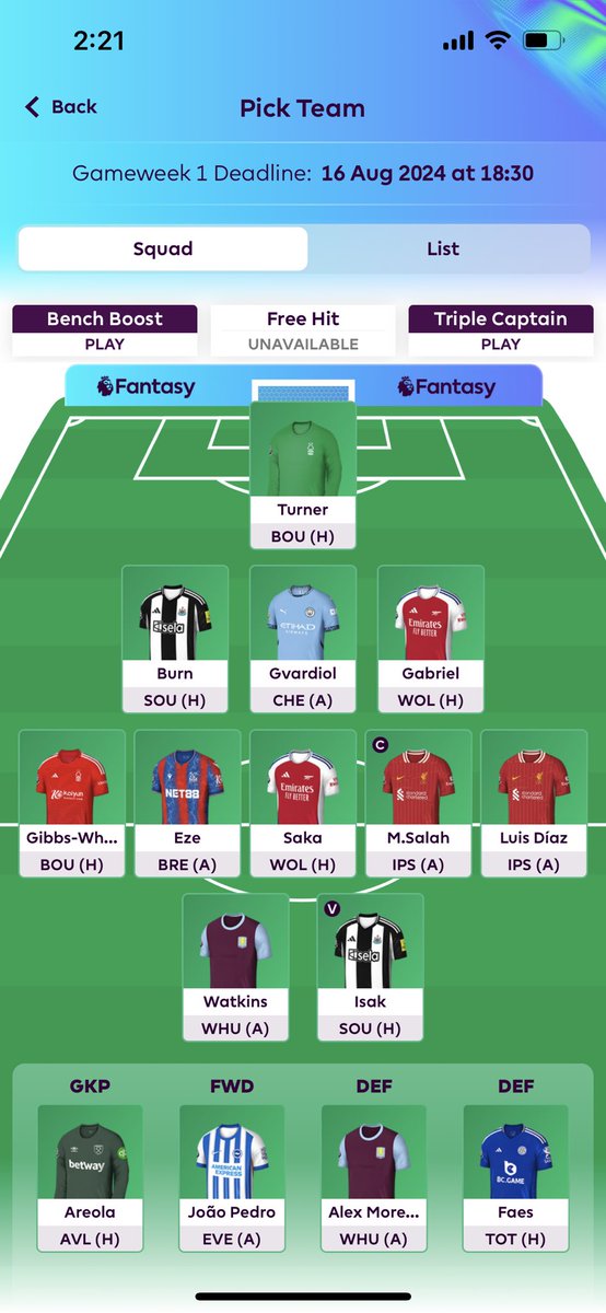mitchiebtheflea's tweet photo. @FPL__Raptor Just unsure on the GK situation… https://t.co/0WWm0XXzhW