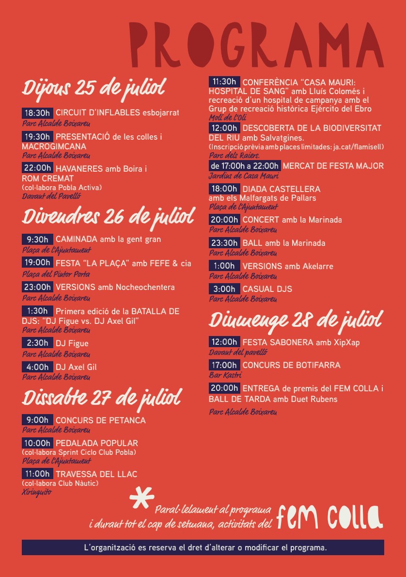 Festa Major 2024
<a href="/lapobladesegur/">La Pobla de Segur</a>