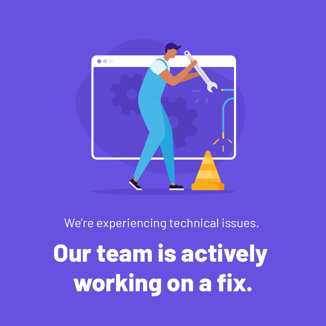 We are currently experiencing technical difficulties as a result of the broader outages affecting CrowdStrike this morning. Our teams are actively working on resolving the issue. Please stay tuned for further updates on our progress.