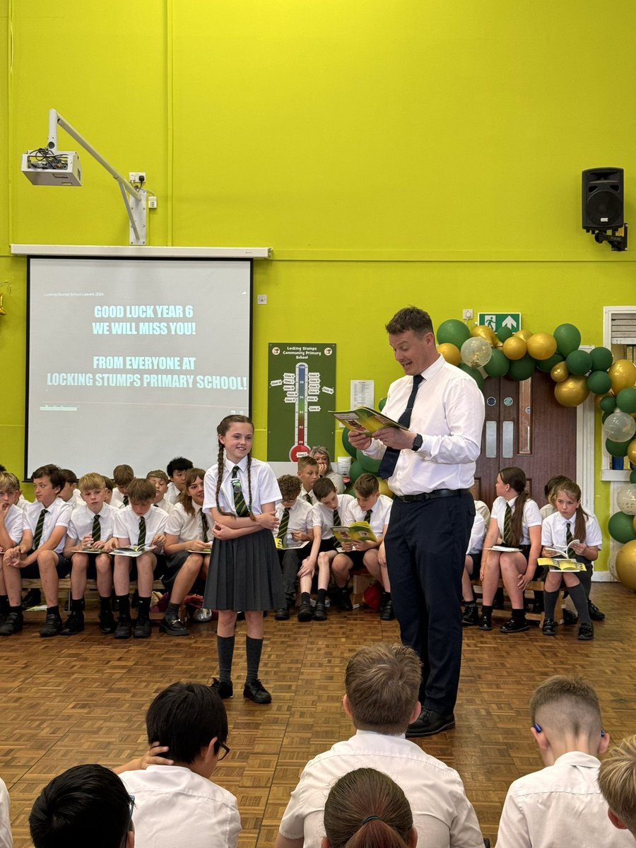 Tjmark78's tweet photo. @LockiesCPS our daughter and friends had a wonderful fairwell assembly today. Thanks to all the fantastic teachers, assistants, staff members and the best headmaster  in the business. Florence will miss you all, thanks for your support and memories, and thanks to all her friends https://t.co/gkOiRrdExC