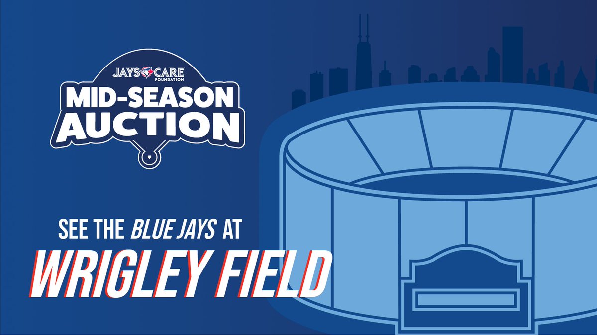 JaysCare's tweet photo. The Jays Care Mid-Season Auction is now live! Bid on unique experiences and exclusive packages such as signed memorabilia, concert tickets, a trip to Chicago to see your @BlueJays at Wrigley Field, and so much more! 📢

To see the full list of items visit: https://t.co/KrPtGO6wbT https://t.co/ZabAZRXlFA