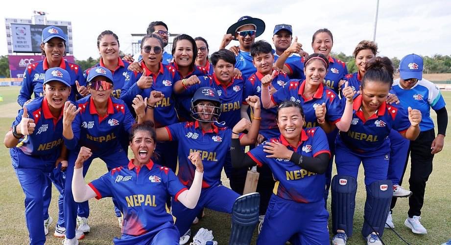 Congratulations to the Nepali women's cricket team for their victory against the UAE women's cricket team in the Asia Cup!

#TurningDreamsIntoReality | #NepalCricket | #PulsarNepal | #KumariBank | #Jimbuthakali | #MagicNepal | #NLIC | #maximax |